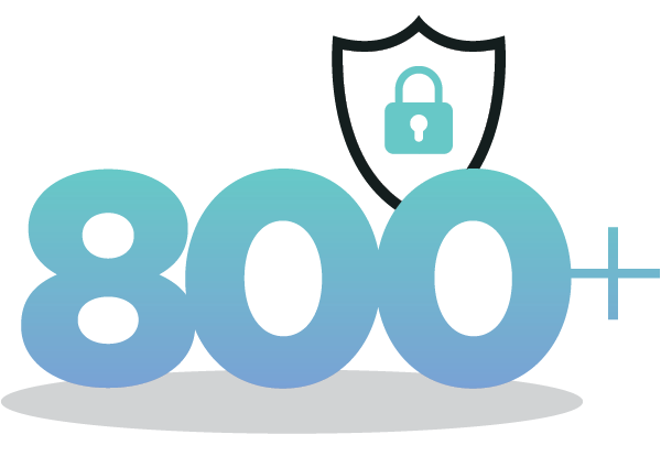 800+ prebuilt security policies